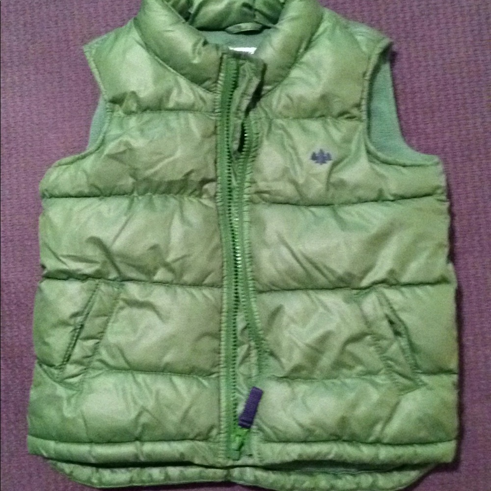 Old Navy green puffer vest